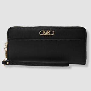 Michael Kors Black Wallet with Gold Accents